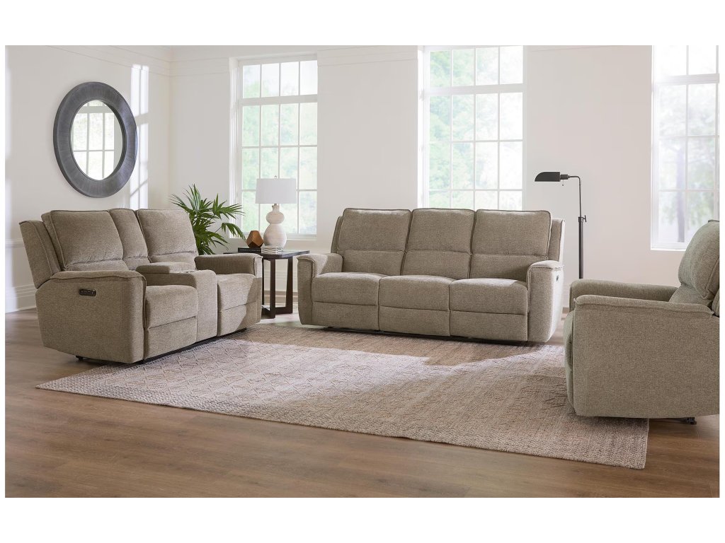 Calvin Power Reclining Loveseat with Center Console - image 1
