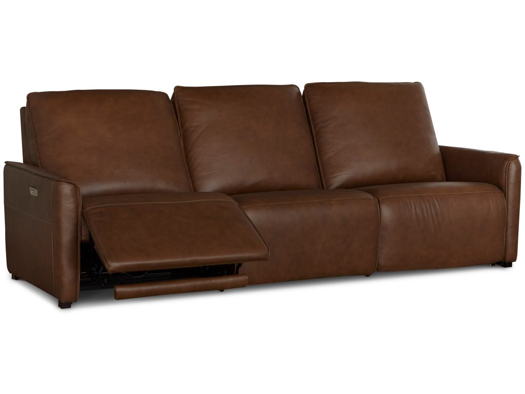 Everett Leather Modular Reclining Sofa - image 7