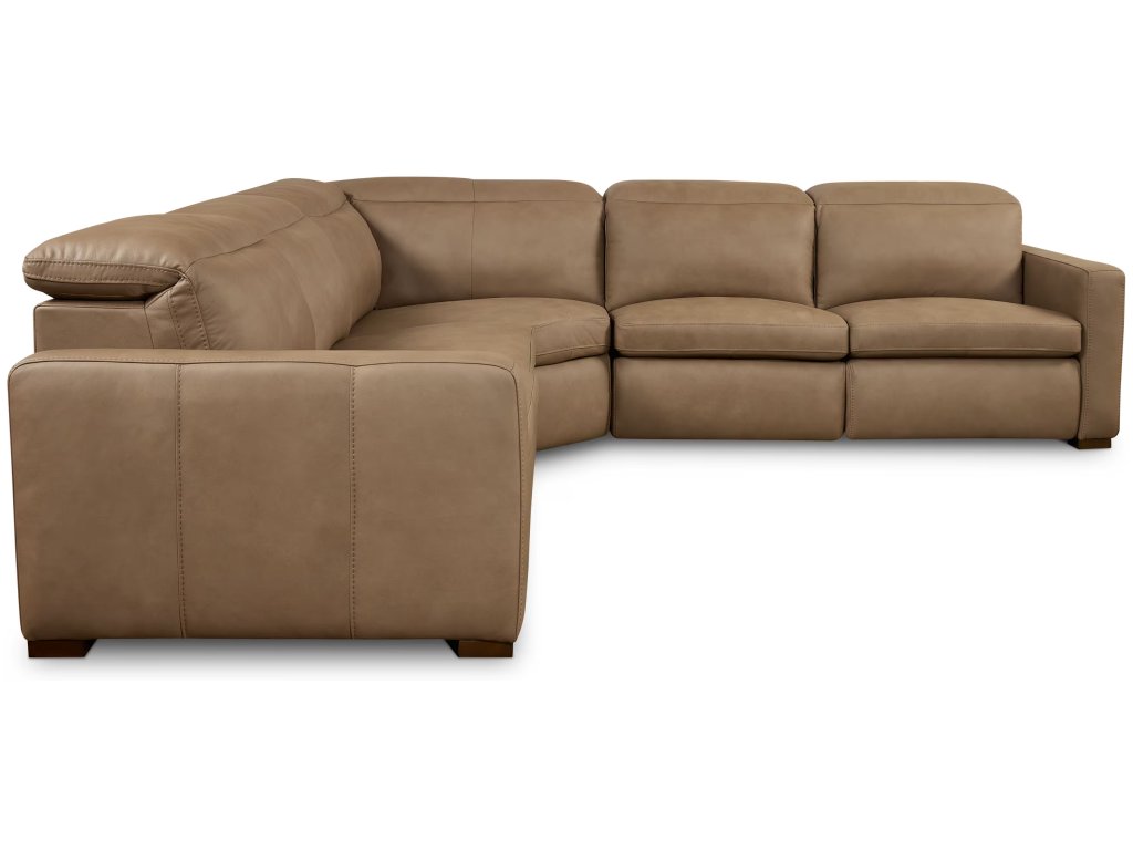 Caswell Leather Power Reclining L-Shaped Sectional - image 4