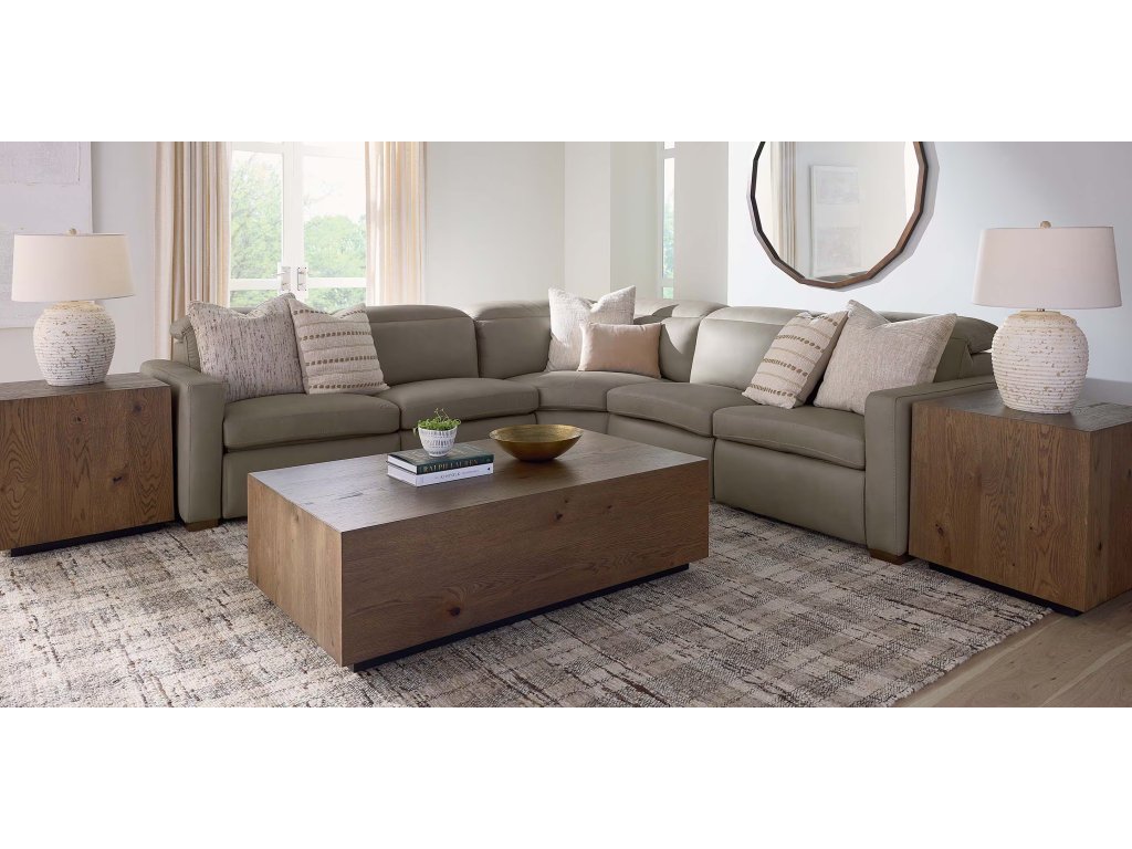 Caswell Leather Power Reclining L-Shaped Sectional - image 1