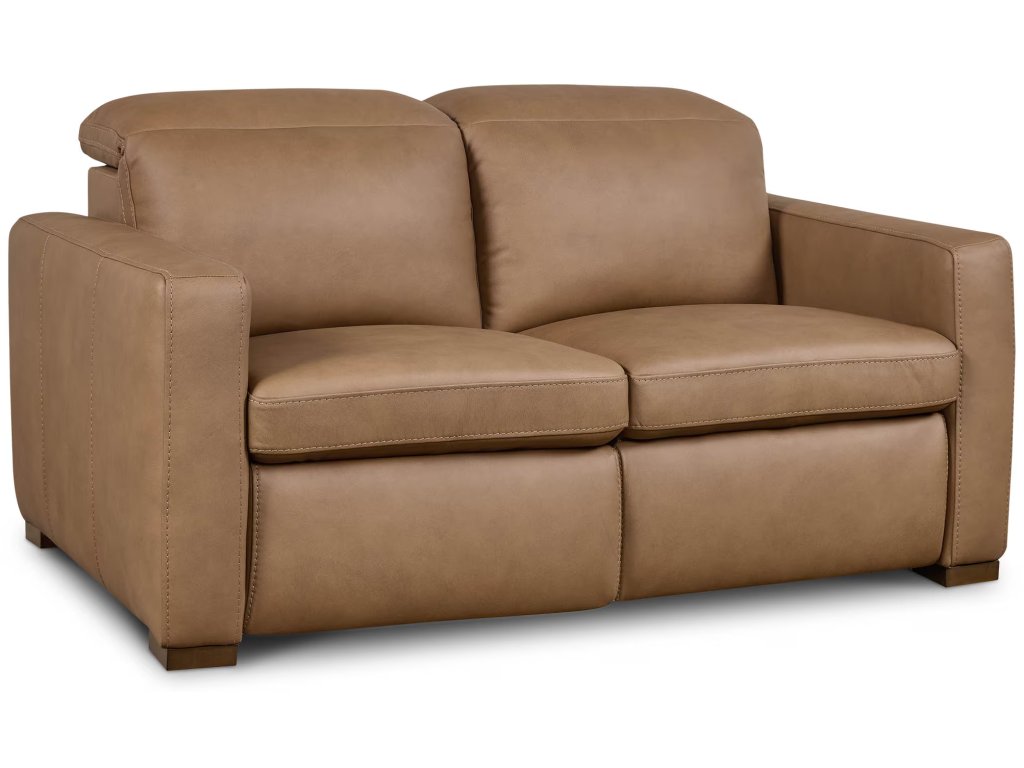 Caswell Leather Power Reclining Loveseat - image 1