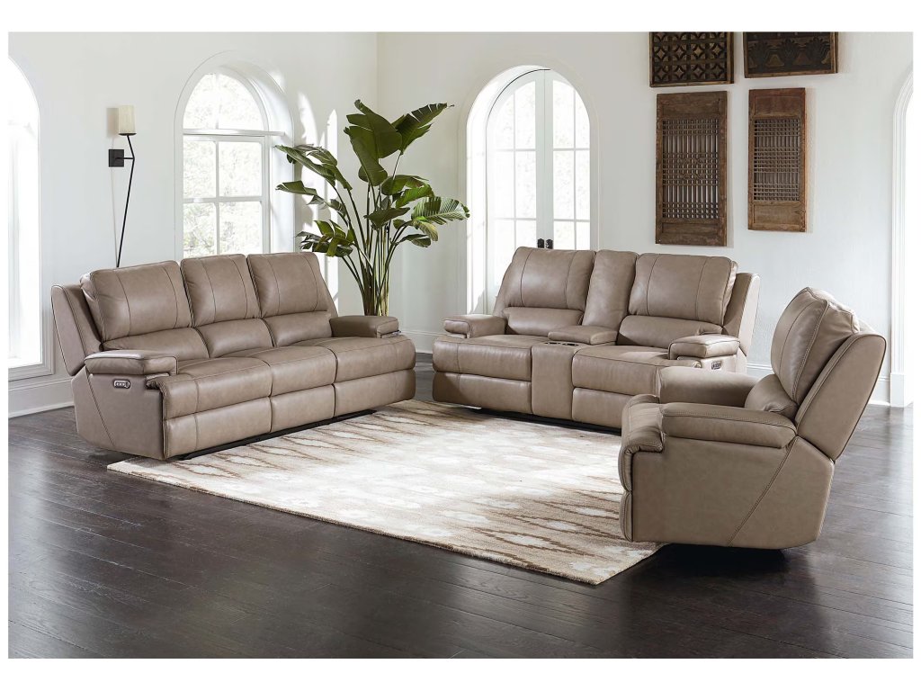 Parsons Leather Power Reclining Sectional - image 1