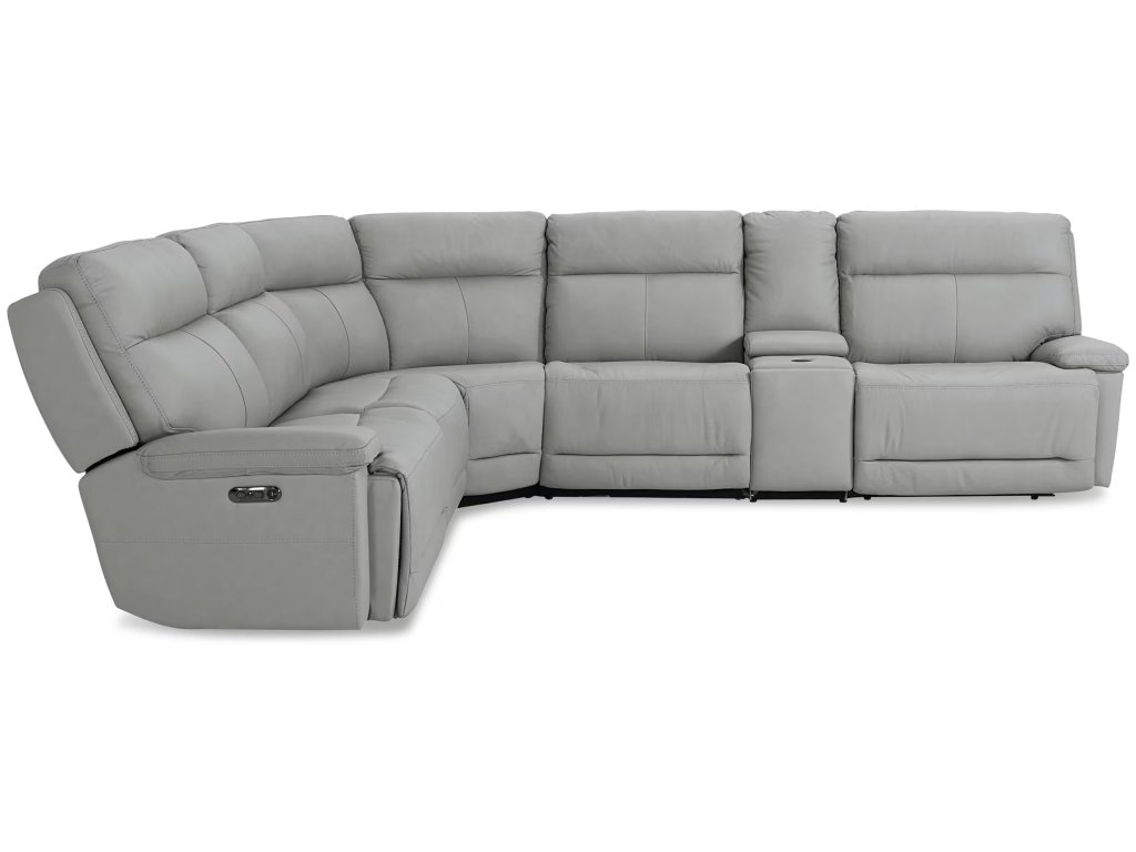 Fletcher Leather Power Reclining Sectional - image 5