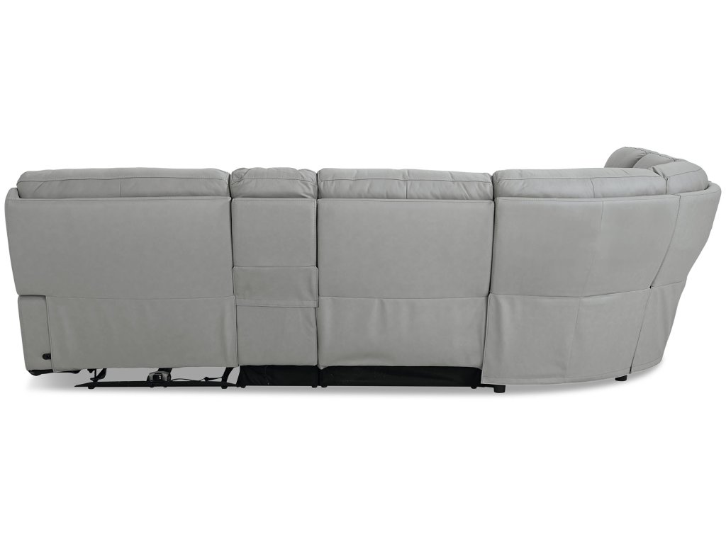 Fletcher Leather Power Reclining Sectional - image 6