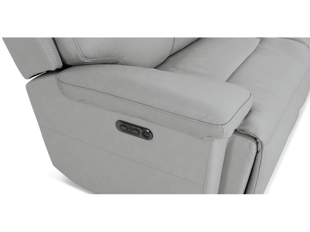 Fletcher Leather Power Reclining Sectional - image 7