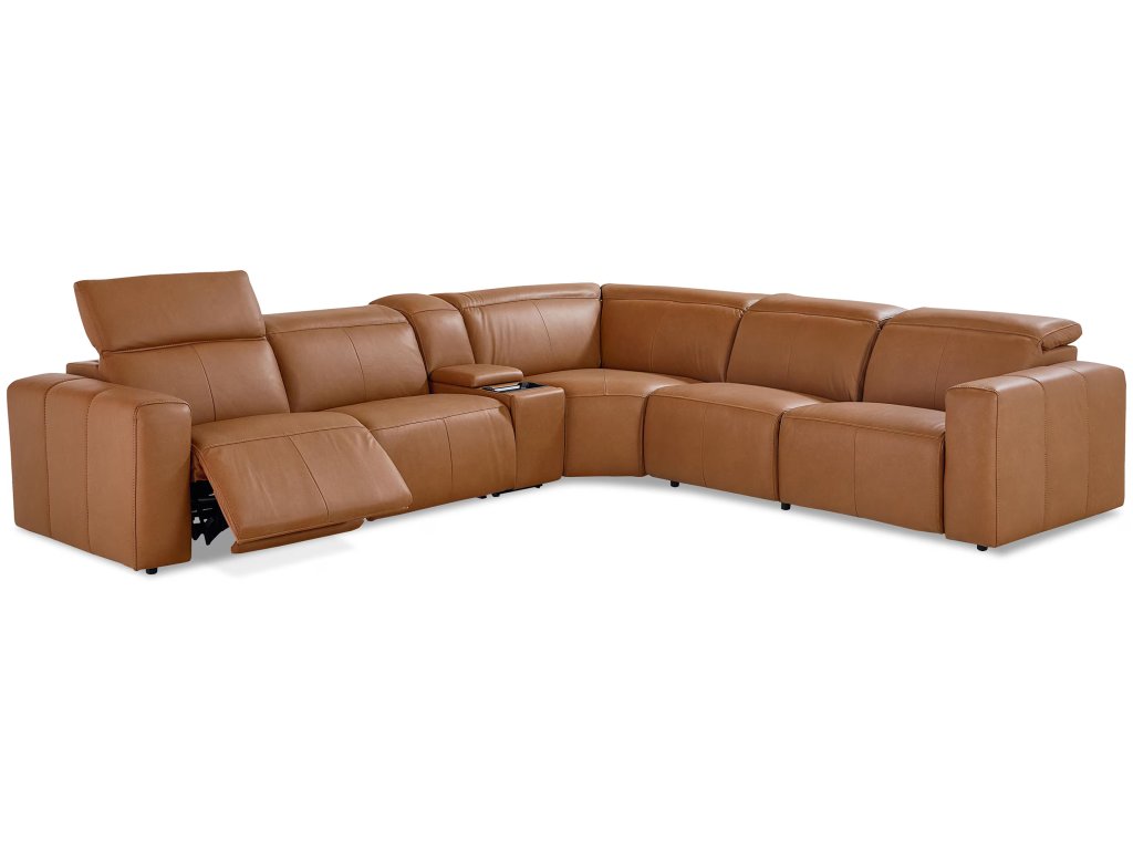 Airy Leather Power Reclining Sectional - image 5