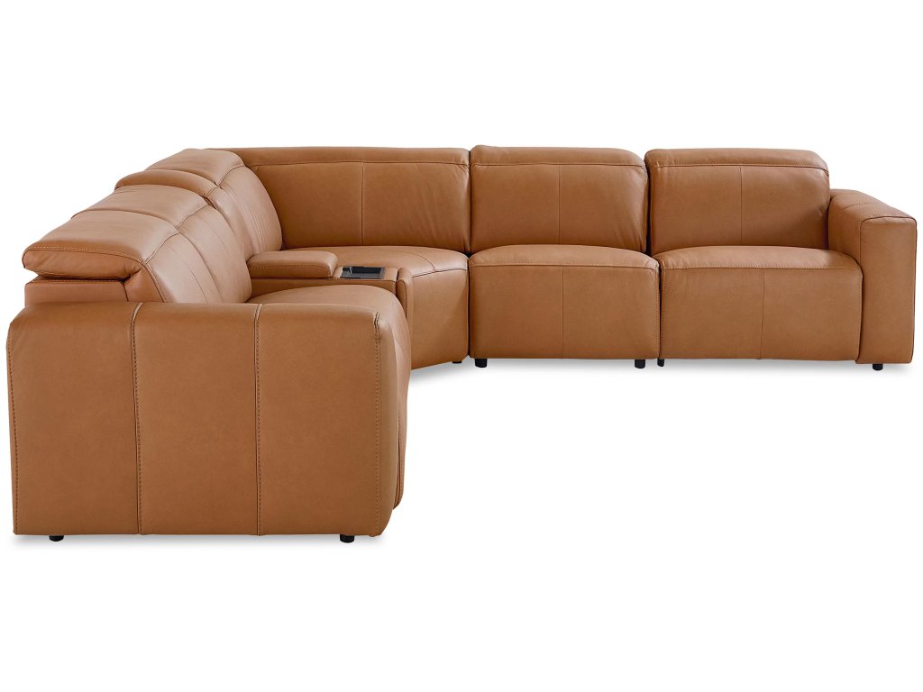 Airy Leather Power Reclining Sectional - image 7