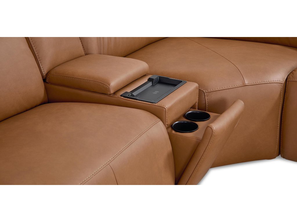 Airy Leather Power Reclining Sectional - image 10
