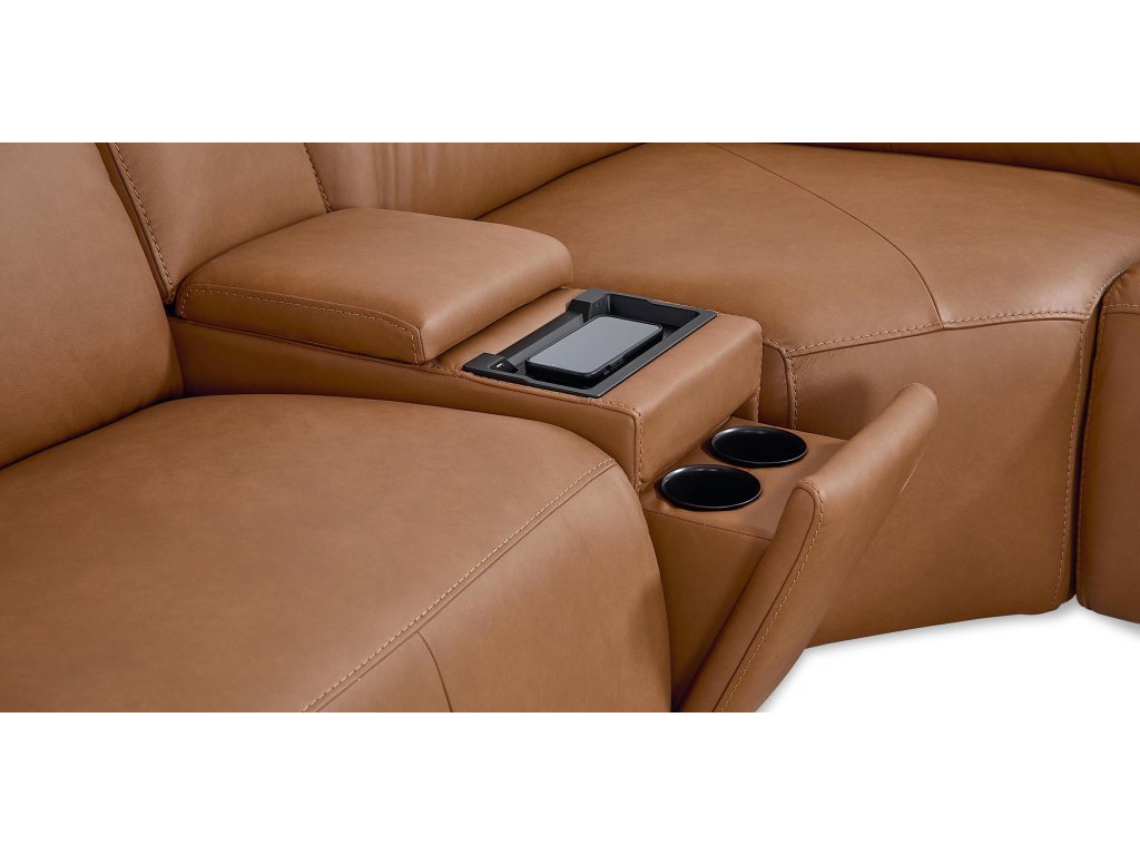 Airy Leather Power Reclining Sectional - image 11