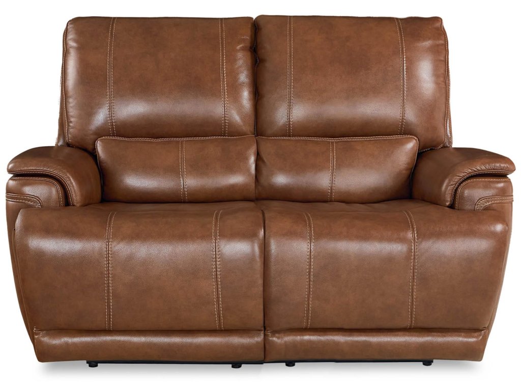 Burlington Leather Power Reclining Loveseat - main image