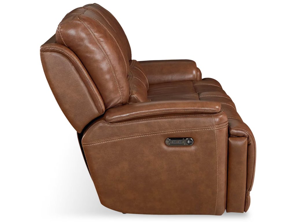 Burlington Leather Power Reclining Loveseat - image 3
