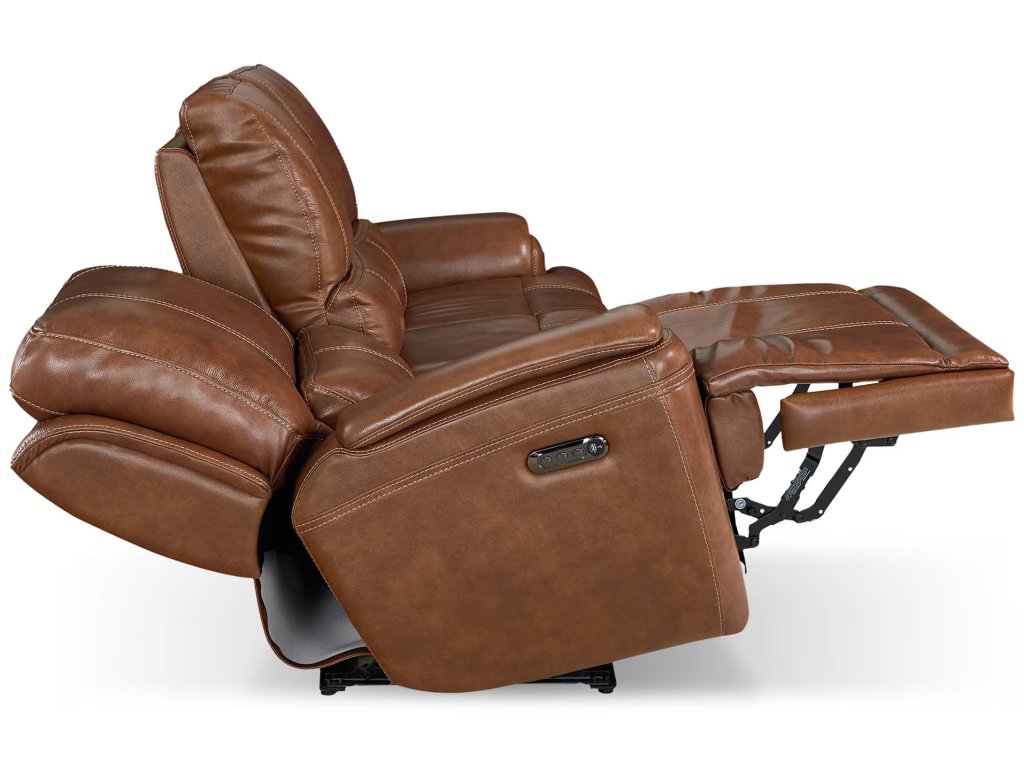 Burlington Leather Power Reclining Loveseat - image 2