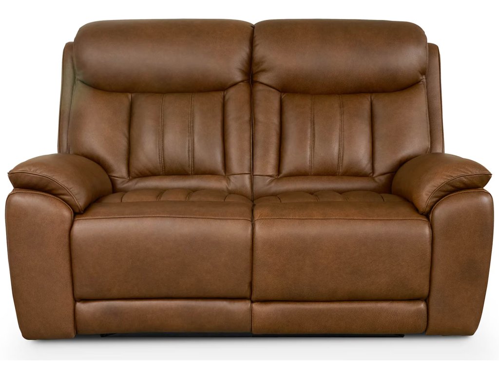 Benson Leather Power Reclining Loveseat - main image