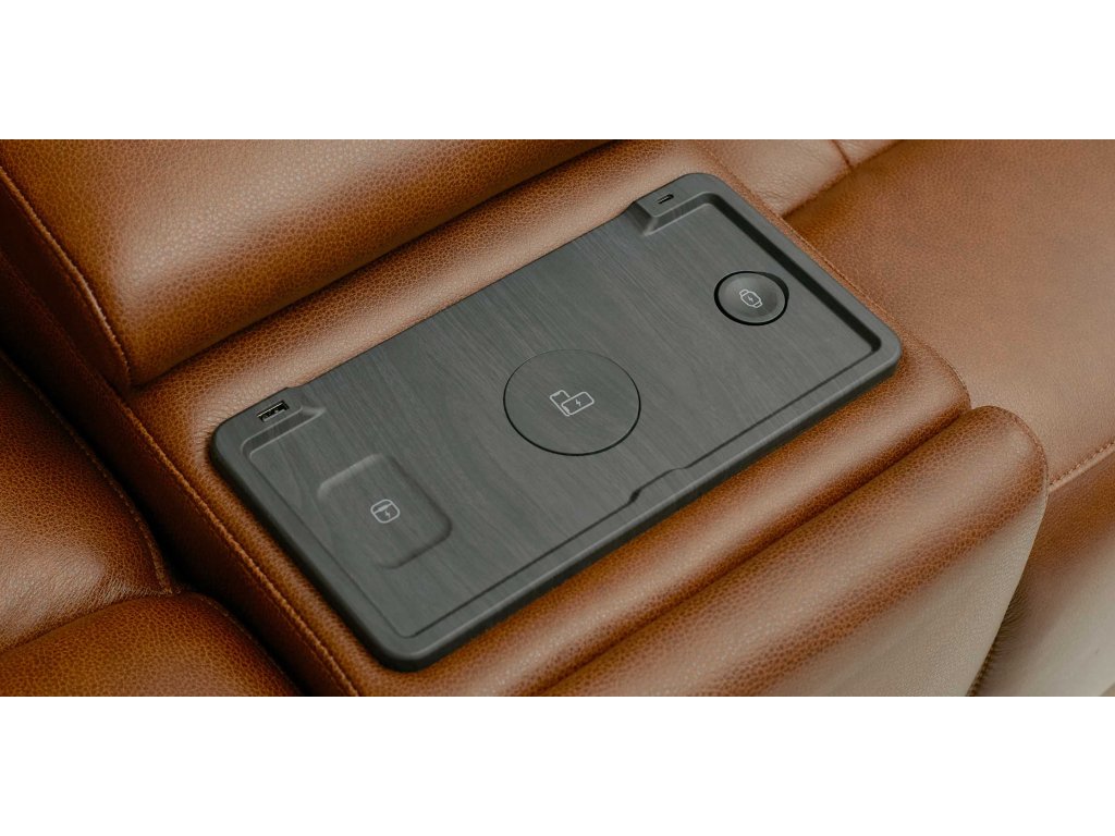 Benson Leather Power Reclining Loveseat with Center Console - image 4