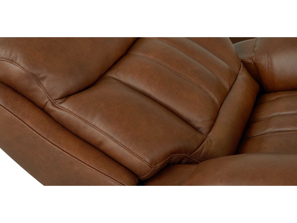 Benson Leather Power Reclining Loveseat with Center Console - image 10