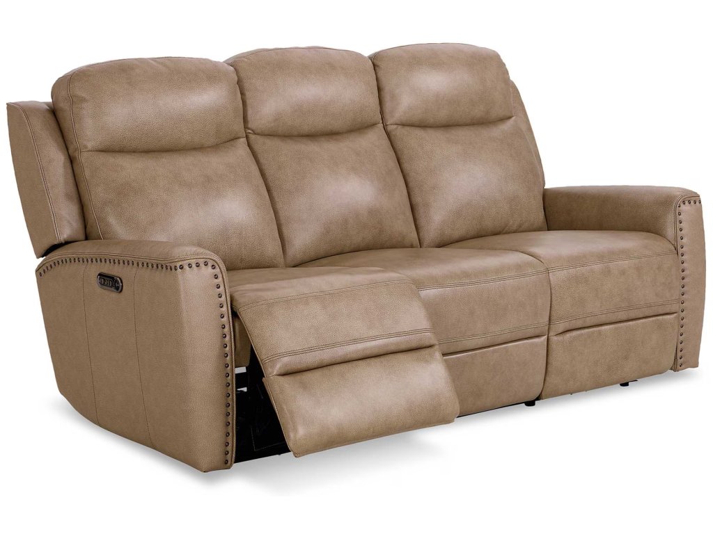 Douglas Leather Power Reclining Sofa - image 4