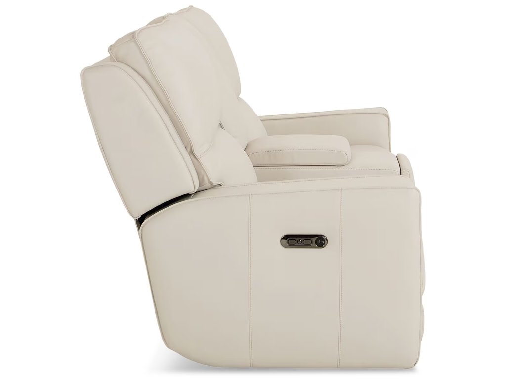 Raymond Leather Power Reclining Loveseat with Center Console - image 6