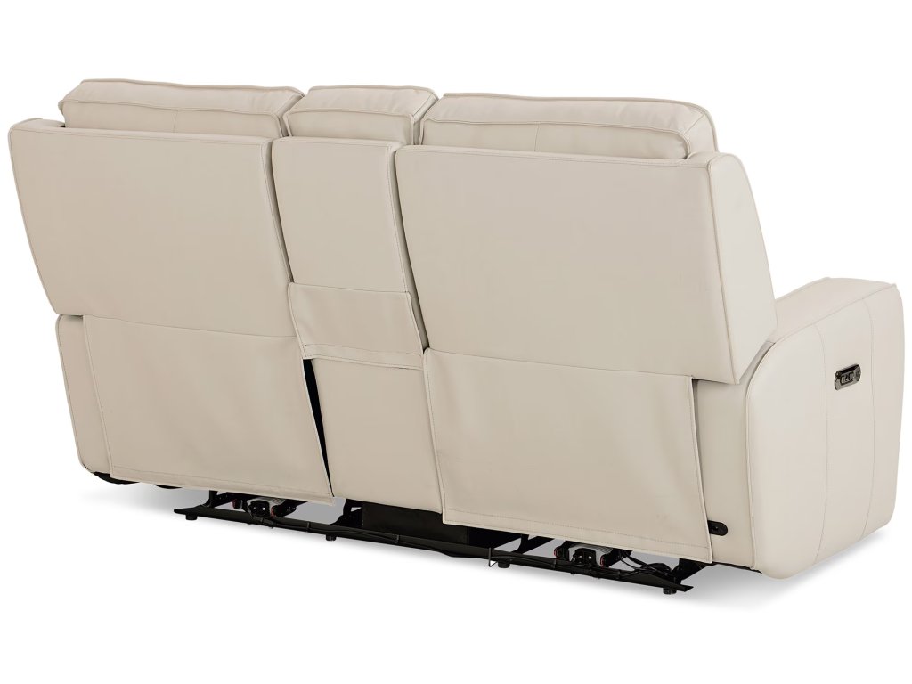 Raymond Leather Power Reclining Loveseat with Center Console - image 7