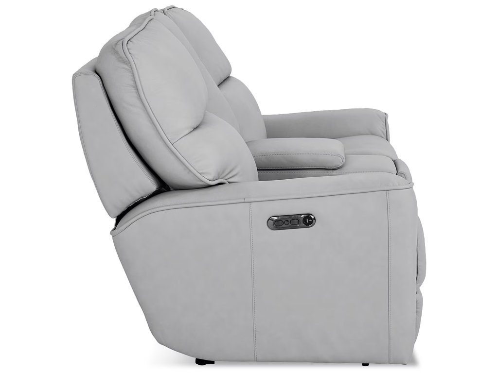 Kenneth Leather Power Reclining Loveseat with Center Console - image 6
