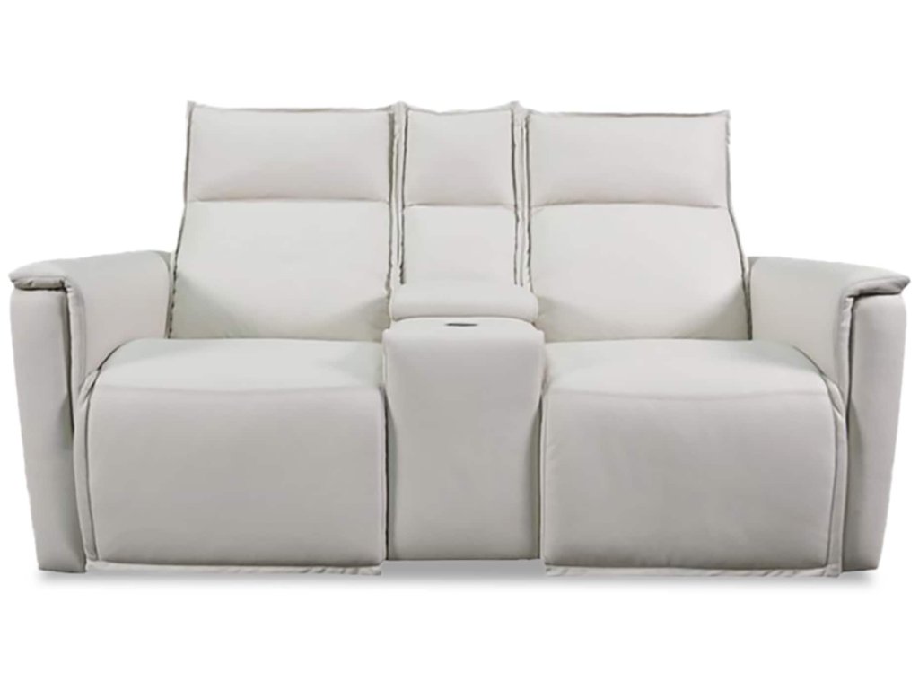 Chauncey Leather Power Reclining Loveseat with Center Console - main image
