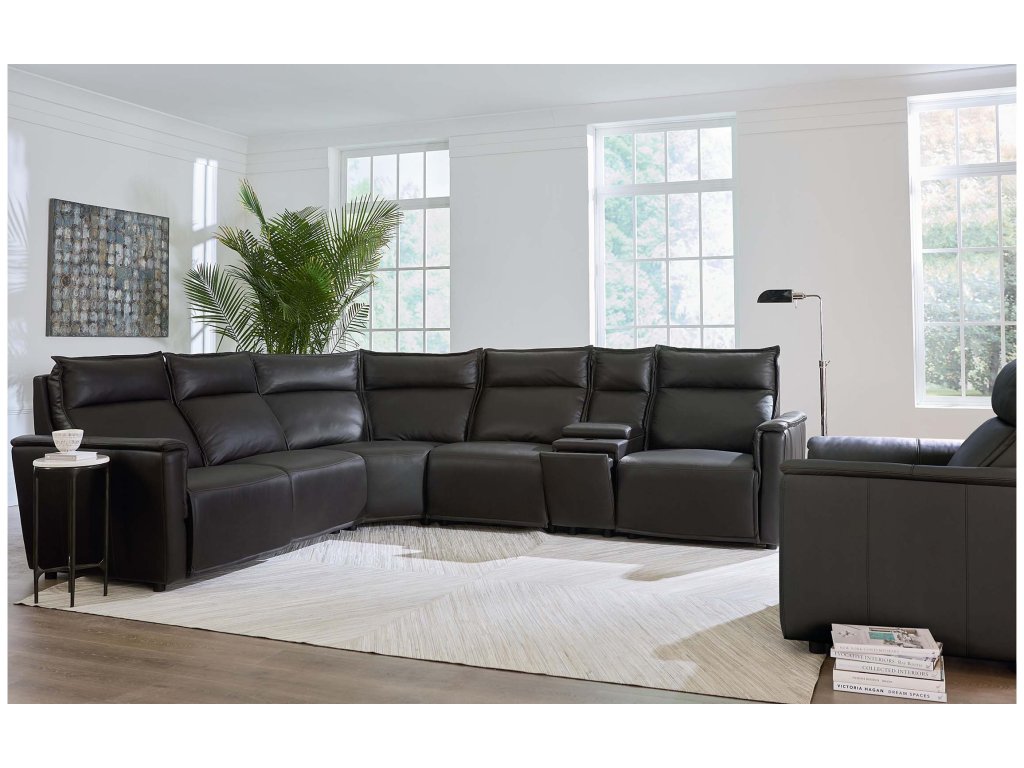 Chauncey Leather Power Reclining Sectional - image 1