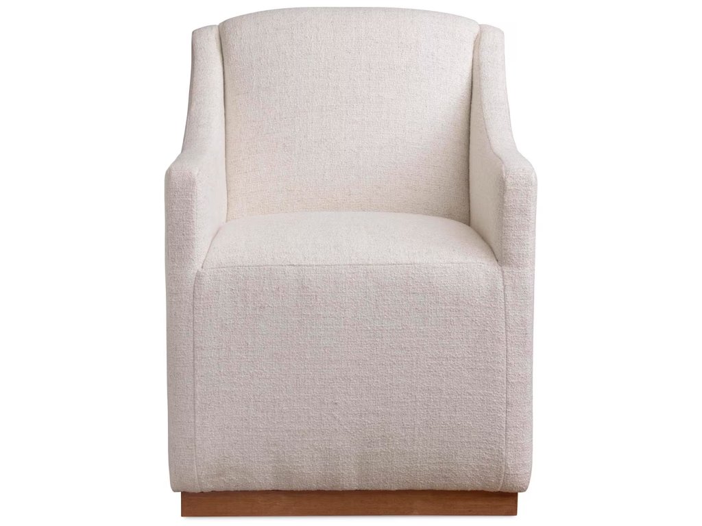 Banks Upholstered Dining Armchair with Casters - image 5