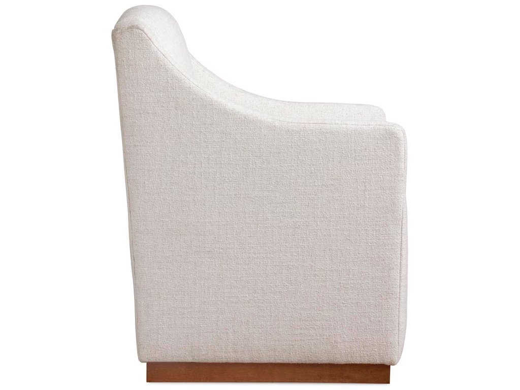 Banks Upholstered Dining Armchair with Casters - image 6