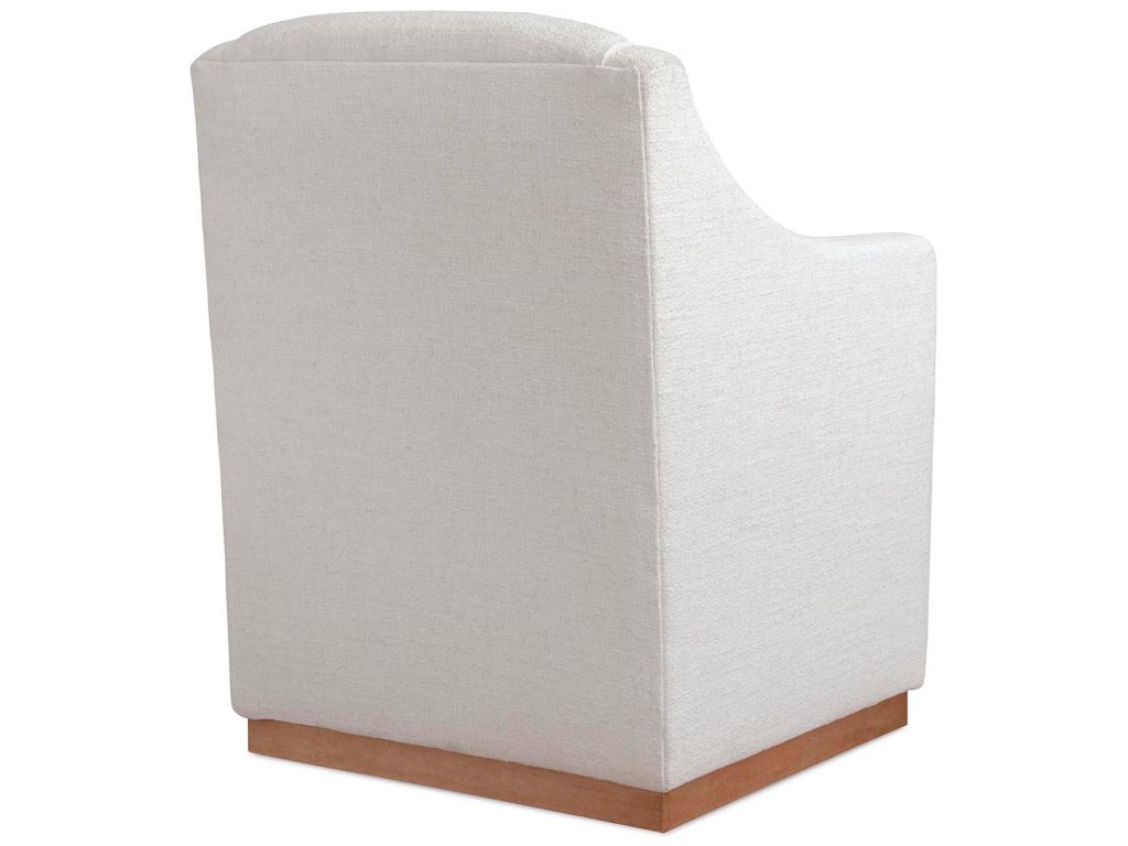 Banks Upholstered Dining Armchair with Casters - image 7