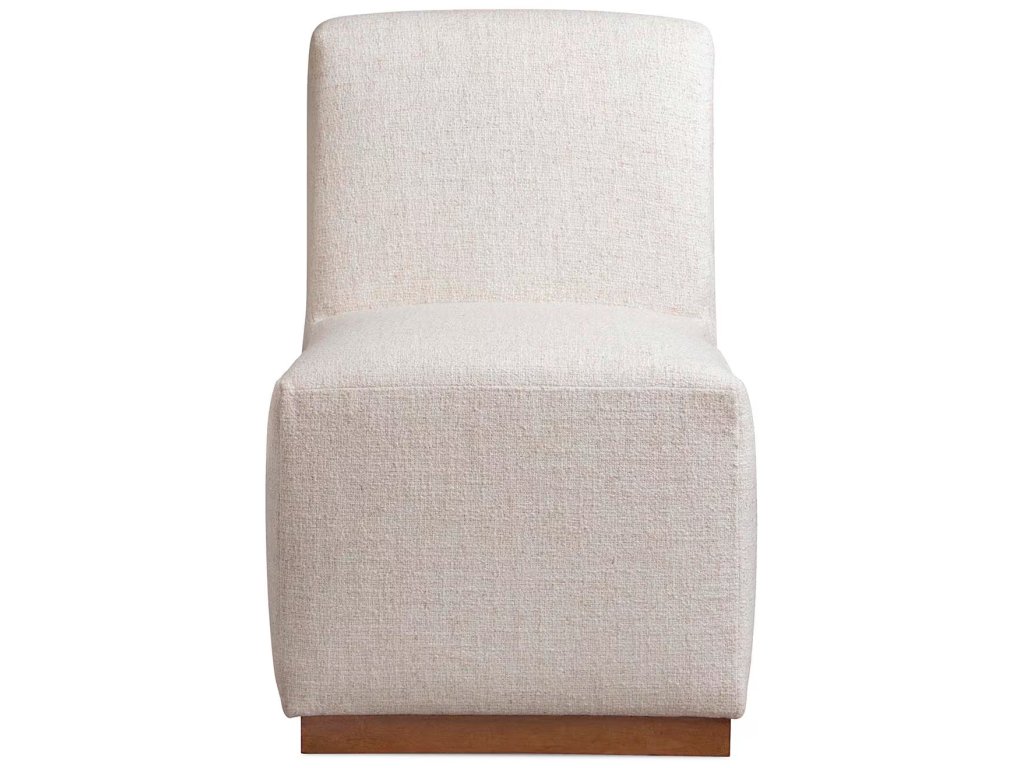 Banks Upholstered Dining Side Chair with Casters - image 3