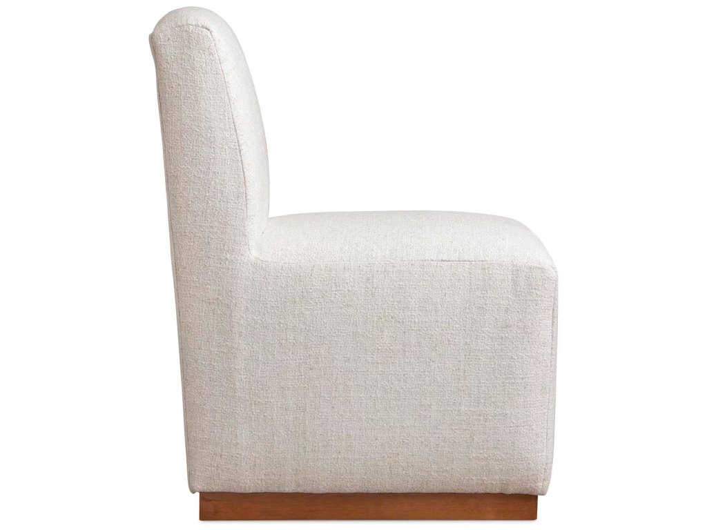 Banks Upholstered Dining Side Chair with Casters - image 4