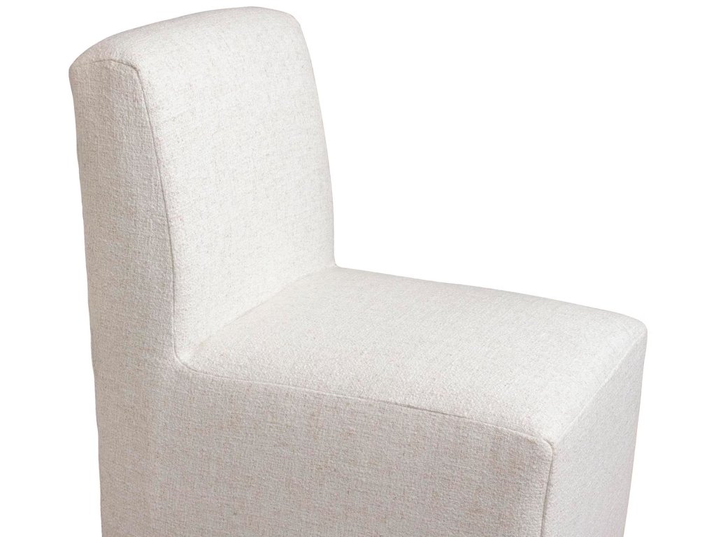 Banks Upholstered Dining Side Chair with Casters - image 6