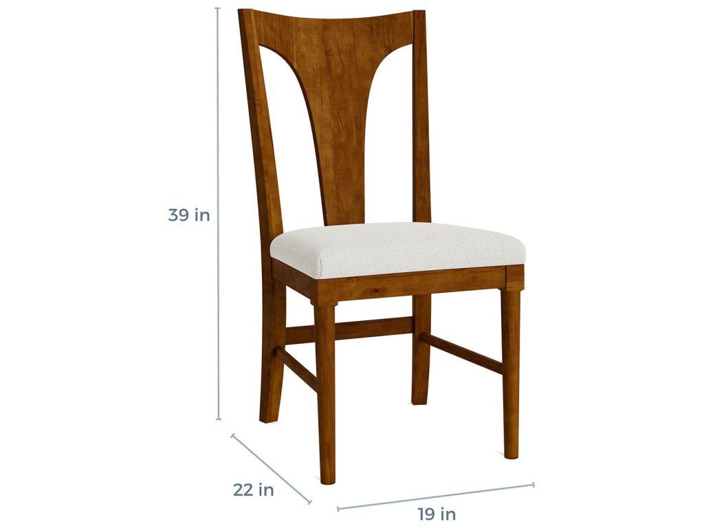 HideAway Gordon Maple Dining Chair with Upholstered Seat - image 4