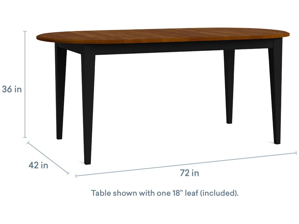HideAway Solid Maple Oval Extendable Counter Dining Table - image 3