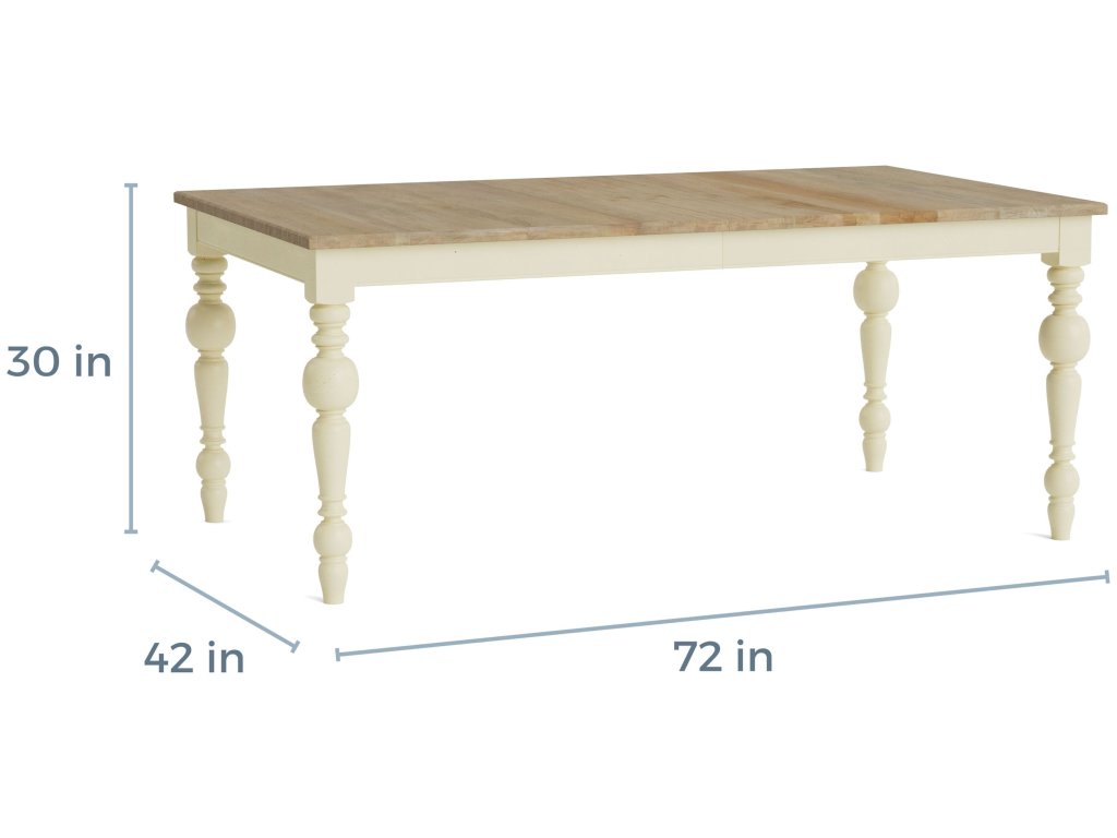 HideAway Solid Maple Rectangle Dining Table - image 4