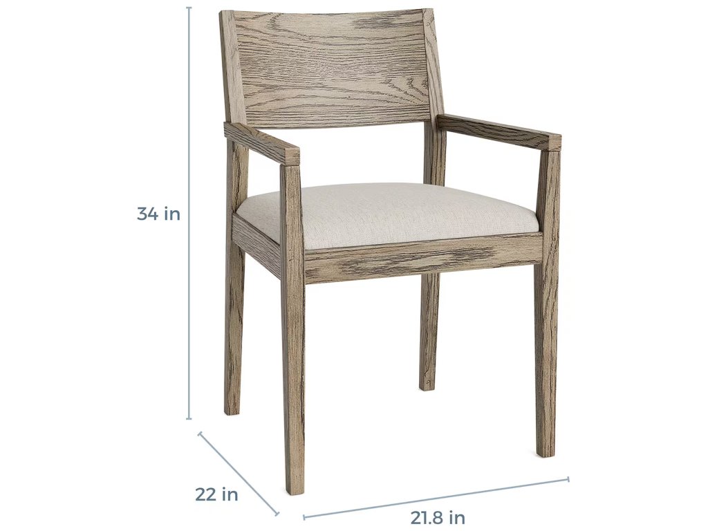 Myers Dining Armchair with Upholstered Seat - image 4