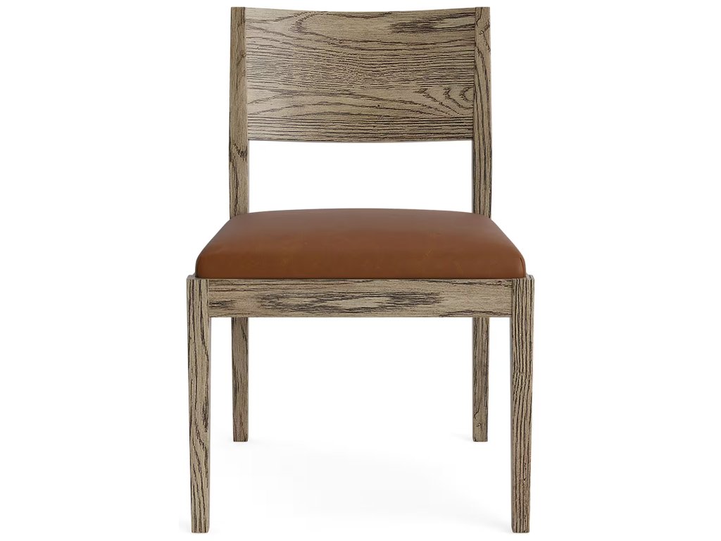 Myers Dining Side Chair with Leather Upholstered Seat - image 1