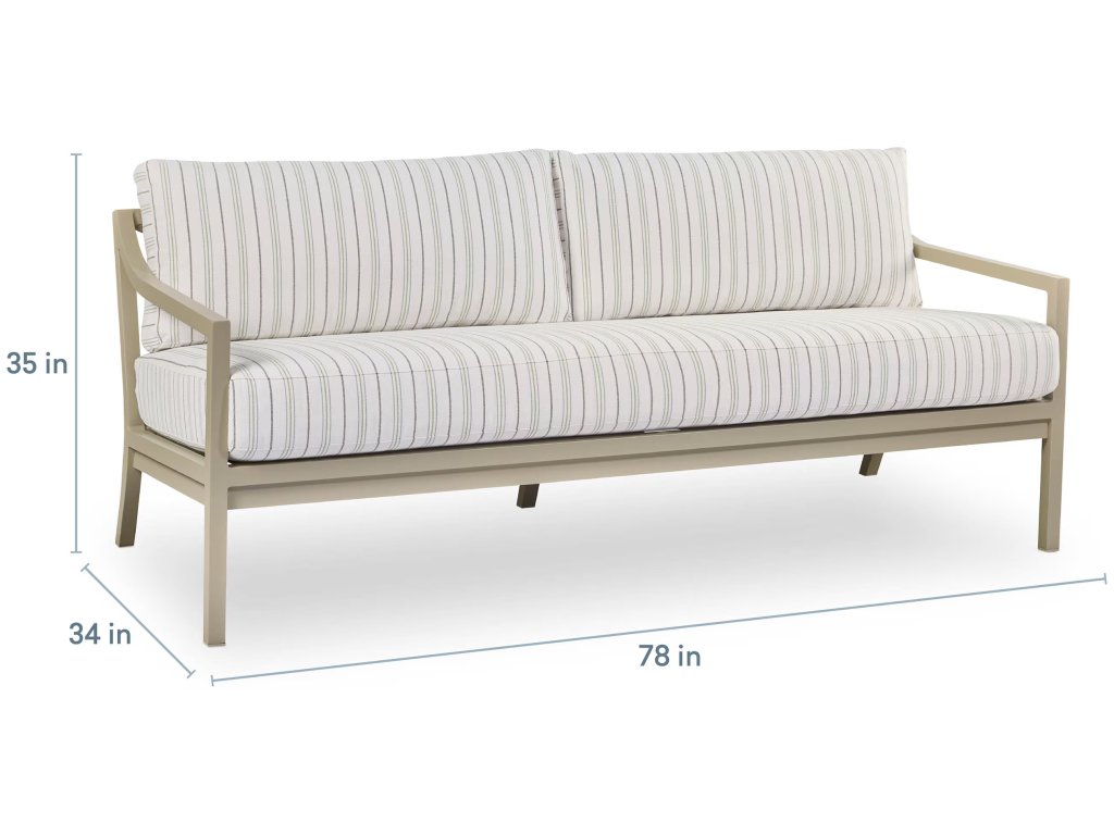 Susanna Outdoor Slope Arm Bench Sofa - image 4