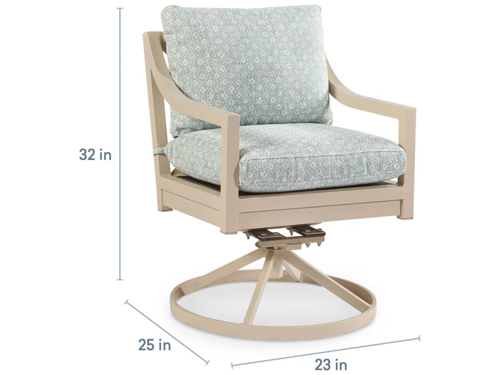 Susanna Outdoor Slope Arm Swivel Dining Chair - image 4