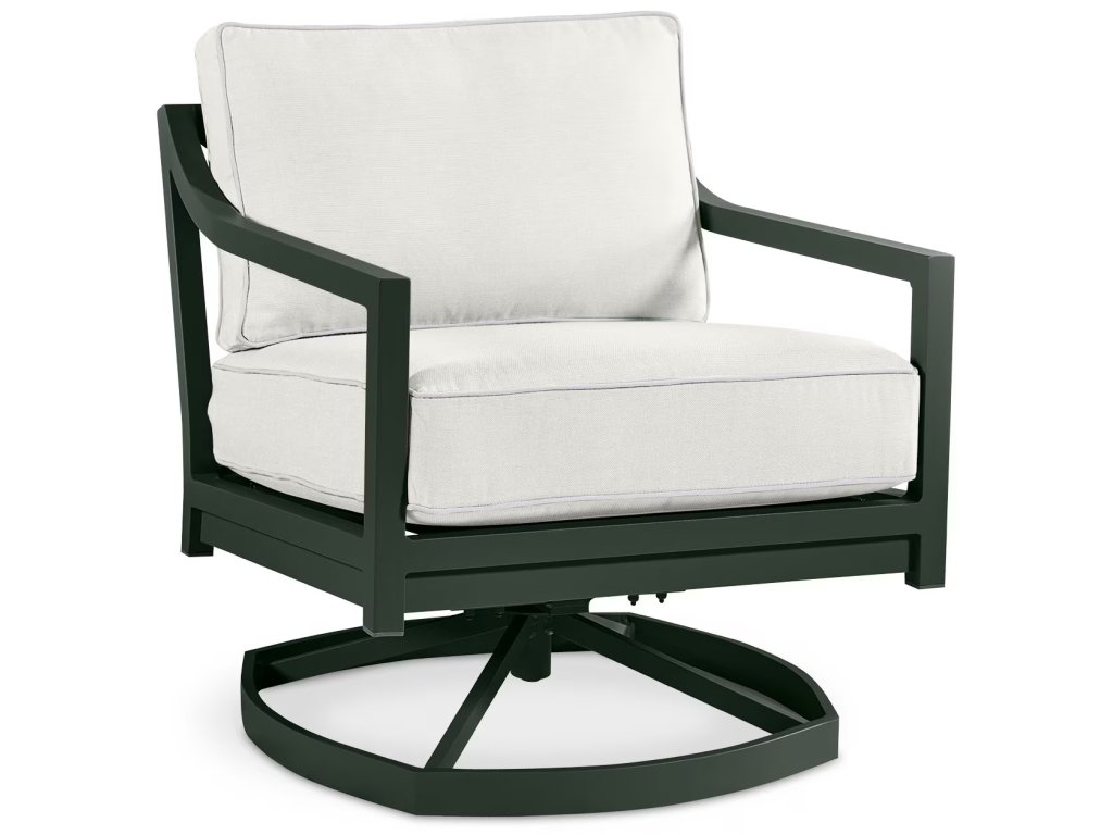 Susanna Outdoor Slope Arm Swivel Rocker with Welt - main image