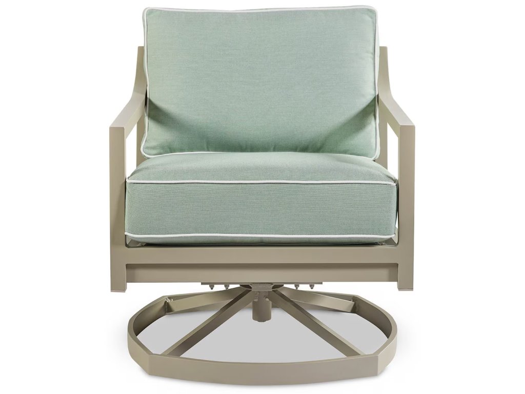 Susanna Outdoor Slope Arm Swivel Rocker with Welt - image 1
