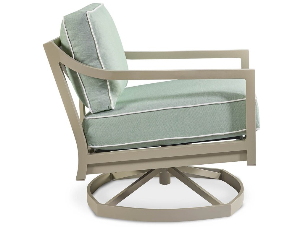 Susanna Outdoor Slope Arm Swivel Rocker with Welt - image 2