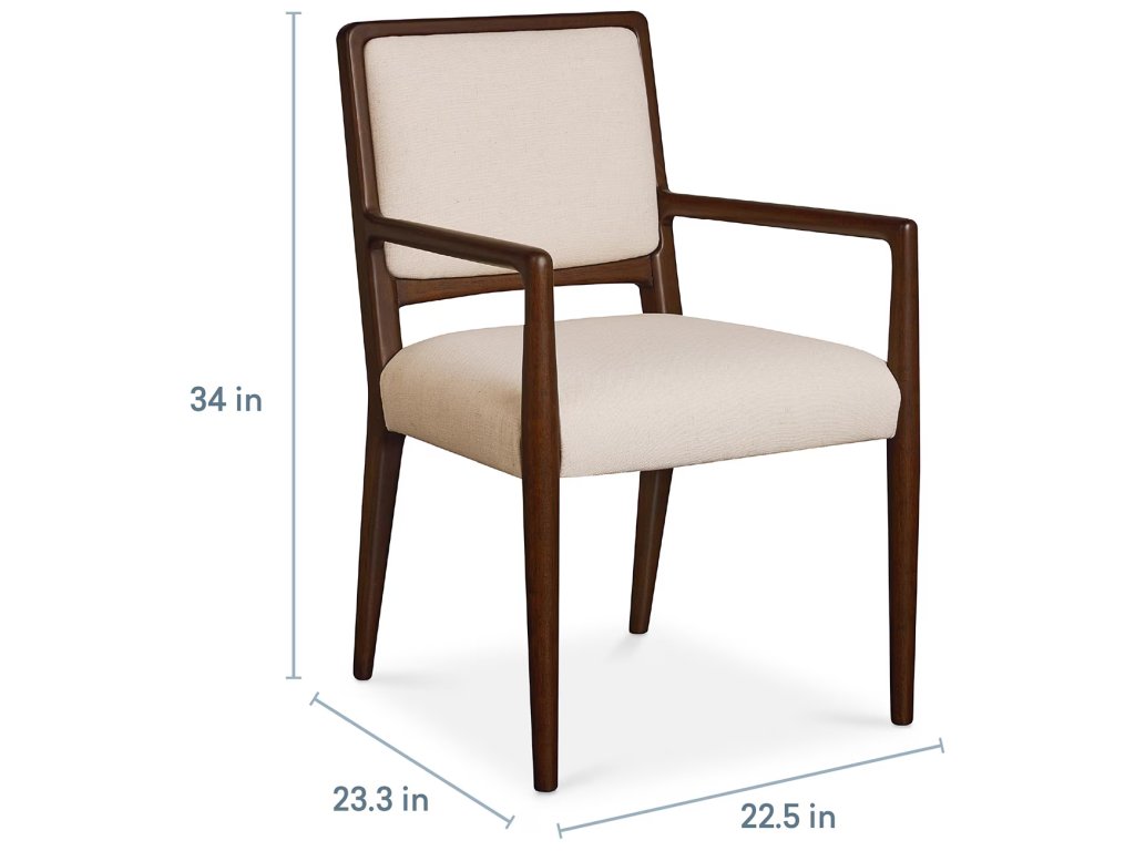 Copenhagen Upholstered Dining Armchair - image 4