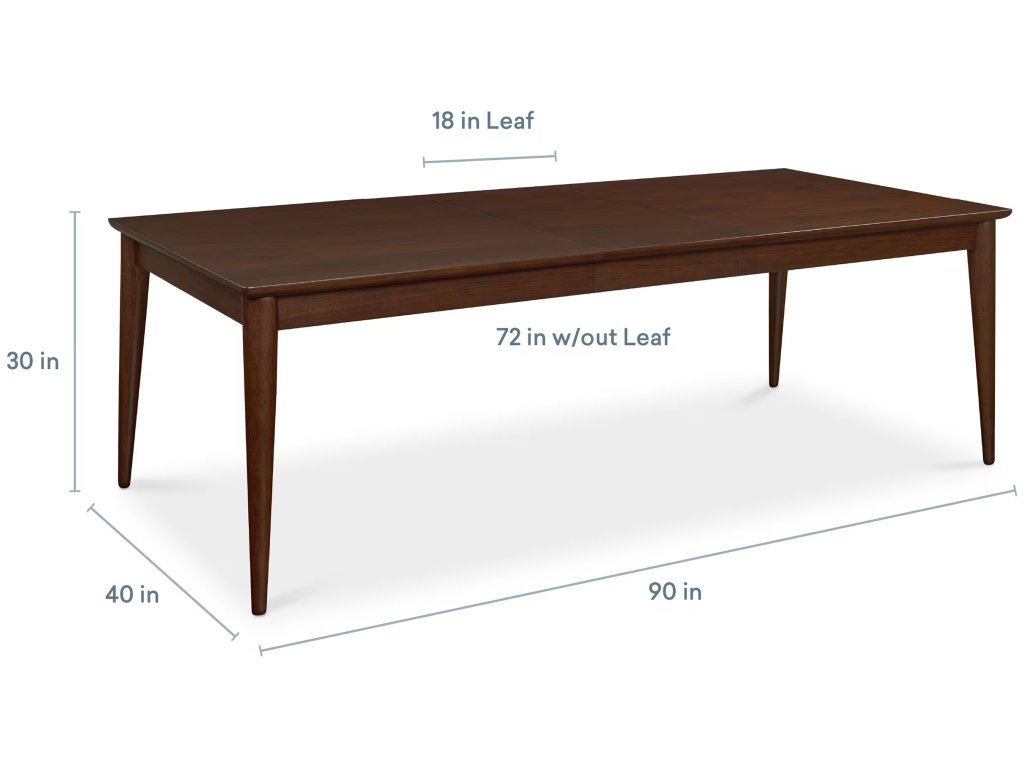 Copenhagen Rectangle Dining Table with Leaf - image 4