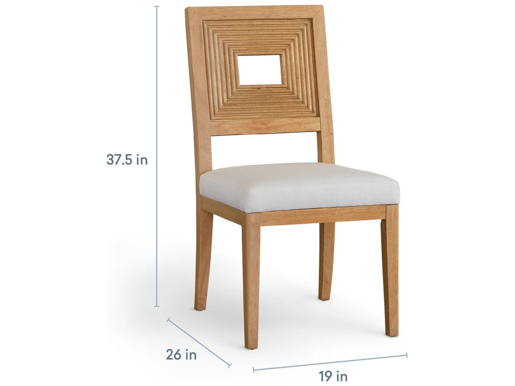 Newbury Open Back Side Chair with Upholstered Seat - image 4