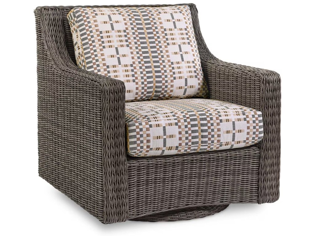 Oasis Outdoor Wicker Swivel Chair - main image