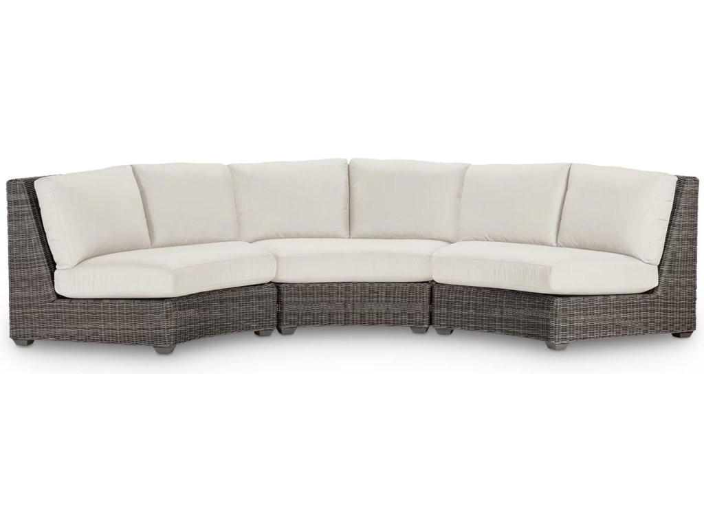 Oasis Curved Outdoor Wicker Sectional - main image