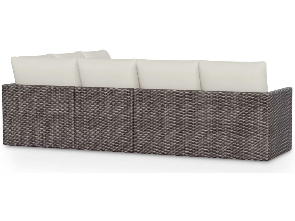 Ashford Outdoor L-Shaped Wicker Sectional - image 4