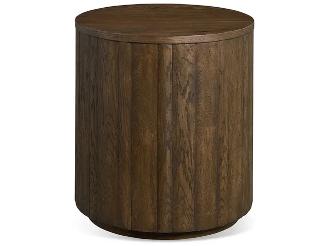 Andora Round Plinth End Table