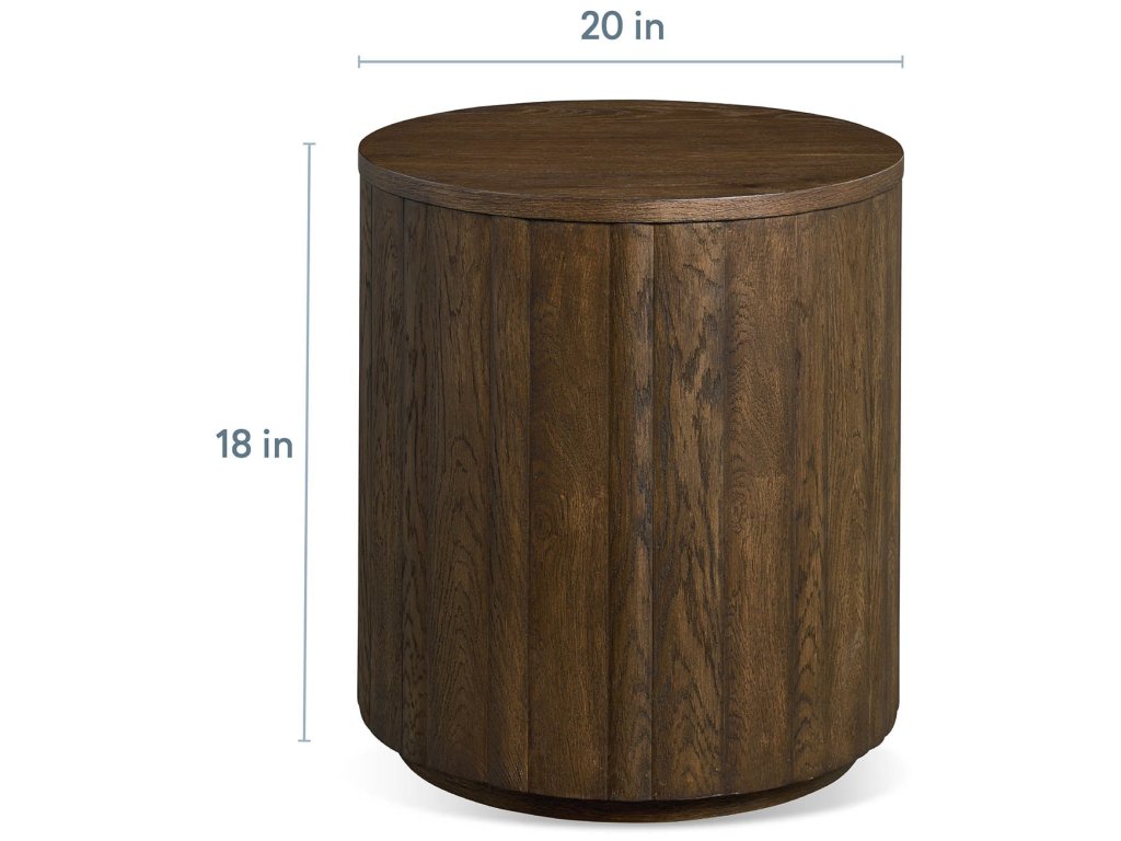 Andora Round Plinth End Table - image 2