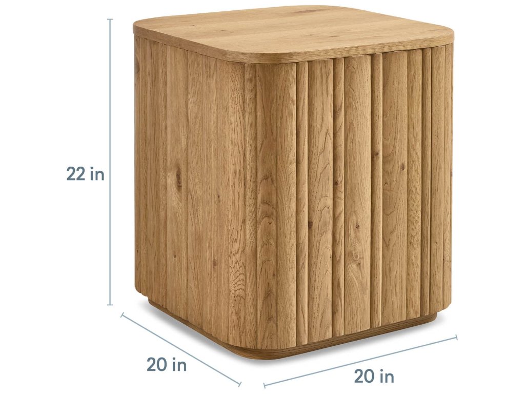 Andora Square Plinth End Table - image 4